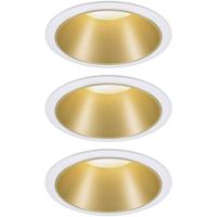 Paulmann 93406 Cole Coin Inbouwlamp Set van 3 stuks LED 6.50 W Wit, Goud