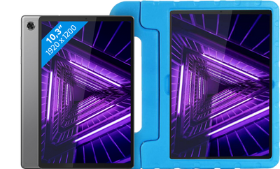 Lenovo Tab M10 HD (2de generatie) 32 GB Wifi Grijs + Just in Case Kinderhoes Blauw