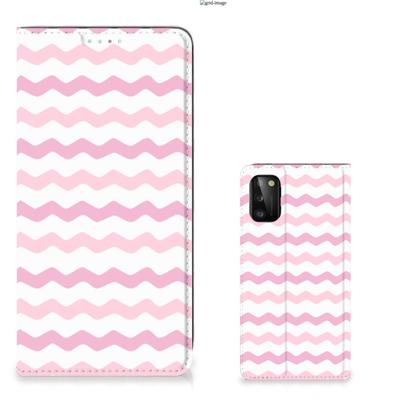 Samsung Galaxy A41 | Hoesje met Magneet | Waves Roze