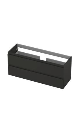 Onderkast INK 2 laden greeploos gelakt 120 cm x 40 cm x 52 cm Mat antraciet 1241031