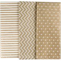 Tissuepapier, vel 50x70 cm, 17 gr, goud, 6 vel/ 1 doos