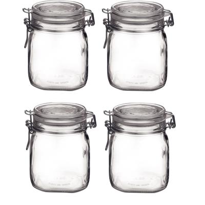 Weckpot/inmaakpot - 6x - 750 ML - glas - met beugelsluiting - luchtdicht - 10 x 13 cm Weckpot/inmaakpot - 6x - 750 ML - glas - met beugelsluiting - luchtdicht - 10 x 13 cm