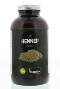 Hanoju Bio hennep poeder glas flacon