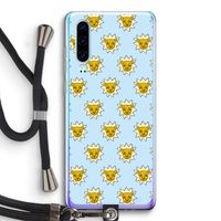 Leeuwenkoppen: Huawei P30 Transparant Hoesje met koord