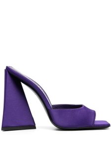 The Attico mules Devon 115 mm en satin - Violet