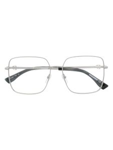 DSQUARED2 EYEWEAR lunettes de vue carrées à logo gravé - Gris