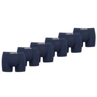 Levi's Boxershorts Heren 6-pack Solid Organic Cotton Navy-M