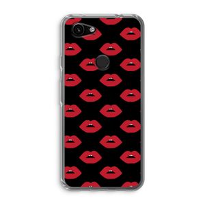 Lips: Google Pixel 3a Transparant Hoesje