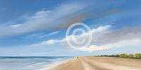 Kunstdruk Hans Paus - Along the Sea I 100x50cm