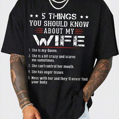 Bon&Bon Men's Slogan Print T-Shirt - Slim Fit Black Round Neck Tee Black / M