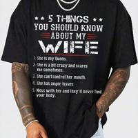 Bon&Bon Men's Slogan Print T-Shirt - Slim Fit Black Round Neck Tee Black / M