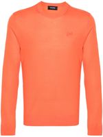 DSQUARED2 pull en laine à logo brodé - Orange