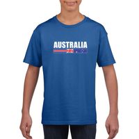 Australische supporter t-shirt blauw voor kinderen XL (158-164)  - - thumbnail