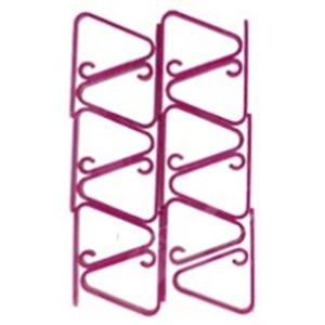 Gerim Kitchen Solutions Tafelkleedklemmen - 12x stuks - roze - kunststof