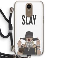 Slay All Day: LG K10 (2017) Transparant Hoesje met koord