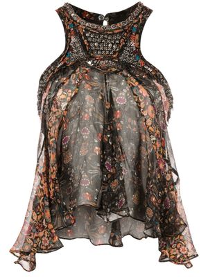 ISABEL MARANT débardeur drapé Onyle - Noir