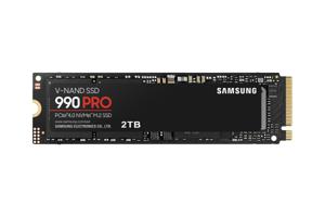 Samsung 990 PRO 2 TB NVMe/PCIe M.2 SSD 2280 harde schijf PCIe NVMe 4.0 x4 Retail MZ-V9P2T0BW