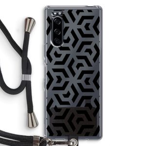 Crazy pattern: Sony Xperia 5 Transparant Hoesje met koord