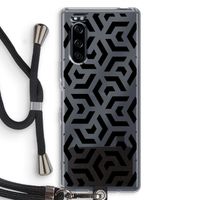 Crazy pattern: Sony Xperia 5 Transparant Hoesje met koord