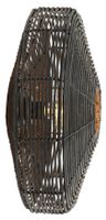 Light & Living Wandlamp 'Mataka' 51cm, rotan donker bruin, kleur Donkerbruin