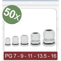Quadrios 24CA401 Wartel PG7, PG9, PG11, PG13.5, PG16 Polyamide Grijs 50 stuk(s) Quadrios 24CA401 Wartel PG7, PG9, PG11, PG13.5, PG16 Polyamide Grijs 50 stuk(s)
