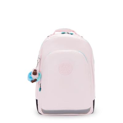 Kipling Class Room Backpack-Sea Pink Metallic