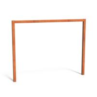 Pergola U-VORM corten 320 x h. 250 cm