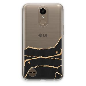 Gouden marmer: LG K10 (2017) Transparant Hoesje
