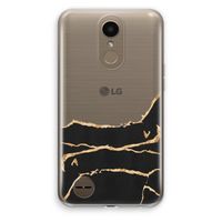 Gouden marmer: LG K10 (2017) Transparant Hoesje