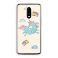 Vliegende eenhoorn: OnePlus 7 Transparant Hoesje