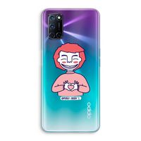 Hartje: Oppo A92 Transparant Hoesje