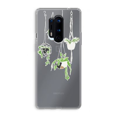 Hang In There: OnePlus 8 Pro Transparant Hoesje