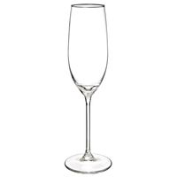Champagneglazen set Lina - doosje 6x stuks - chique transparant glas - 21 CL - thumbnail
