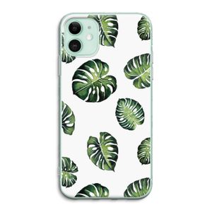 Tropische bladeren: iPhone 11 Transparant Hoesje