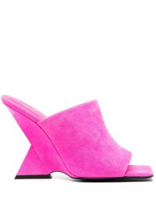 The Attico mules Cheope 105 mm à bout carré - Rose