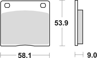 TRW Brake pad mcb 73 organic standard