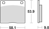 TRW Brake pad mcb 73 pc organic perf. comfort