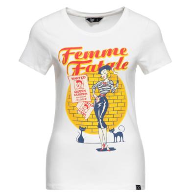 Queen Kerosin T-Shirt 'Femme Fatale'-L