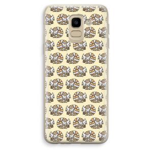 Slapende poes: Samsung Galaxy J6 (2018) Transparant Hoesje