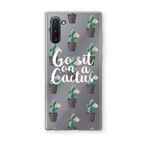 Cactus quote: Samsung Galaxy Note 10 Transparant Hoesje