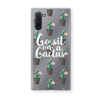 Cactus quote: Samsung Galaxy Note 10 Transparant Hoesje