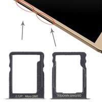 SIM-kaart lade + SIM-kaart lade/micro SD-kaart voor Huawei geniet 5s (zilver)