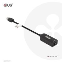 Club 3D USB-A 3.2 Gen1 > RJ-45 2.5Gbps adapter 0,16 meter - thumbnail
