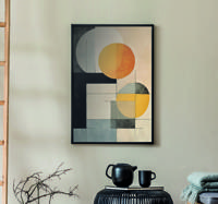 Geometrische vormen poster abstract
