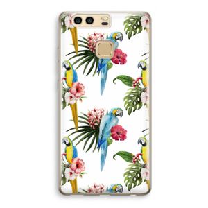Kleurrijke papegaaien: Huawei P9 Transparant Hoesje