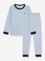 Kinderpyjama van katoen met strepen PETIT BATEAU grijs