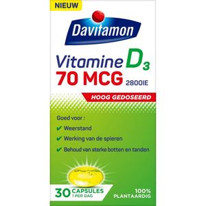 Davitamon Vitamine D 70 mcg plantaardig (30 tab)