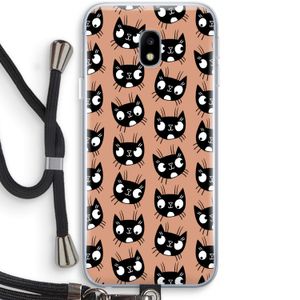 Kat: Samsung Galaxy J3 (2017) Transparant Hoesje met koord