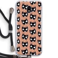 Kat: Samsung Galaxy J3 (2017) Transparant Hoesje met koord