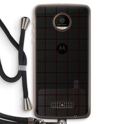 Rooster: Motorola Moto Z Force Transparant Hoesje met koord